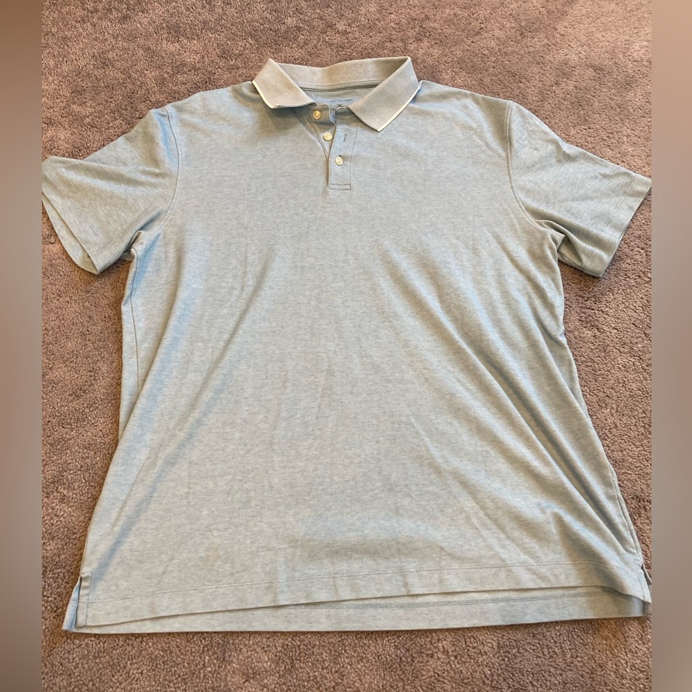 Blue Polo Shirt Classic Fit Size XL Mens Short Sleeve Golf Work Tee Officewear